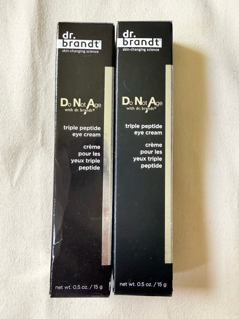 Dr. Brandt Do Not Age Triple Peptide Eye Cream  0.5 fl oz BNIB Qty 2